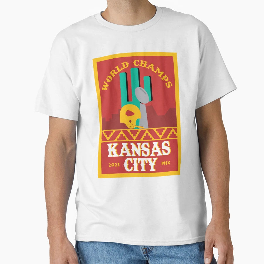 Kansas City World Champs 2023 T-Shirt - Fun Novelty Design for Adults - T-Shirt, Sweatshirt, Hoodie