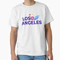 Los Angeles Angels Wings Modern Logo T-Shirt - Unique Graphic for Adults - T-Shirt, Sweatshirt, Hoodie