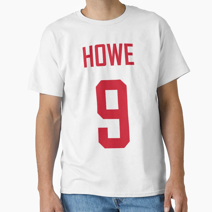 Howe Red Wings Home White Red Lettering T-Shirt - Graphic Print for Adults - T-Shirt, Sweatshirt, Hoodie