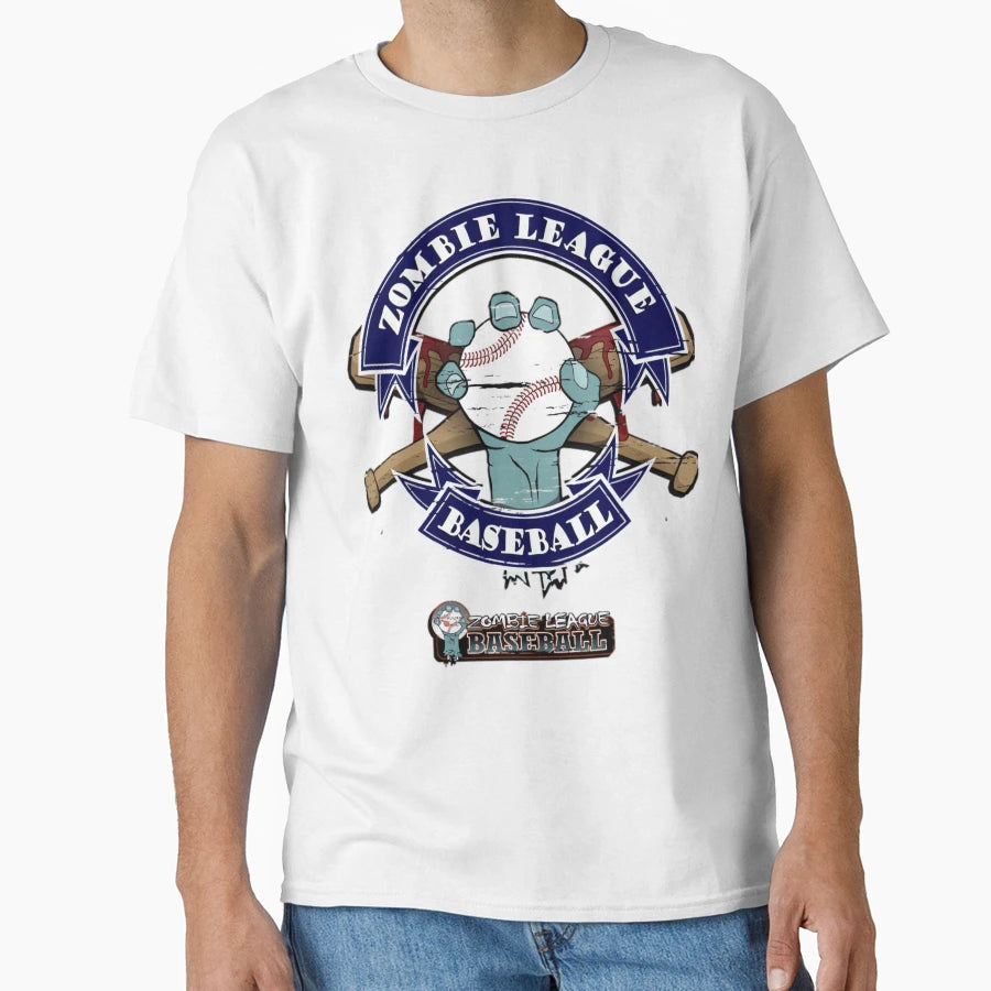 Zombie League Baseball T-Shirt - Fun Novelty Design for Adults - T-Shirt, Sweatshirt, Hoodie