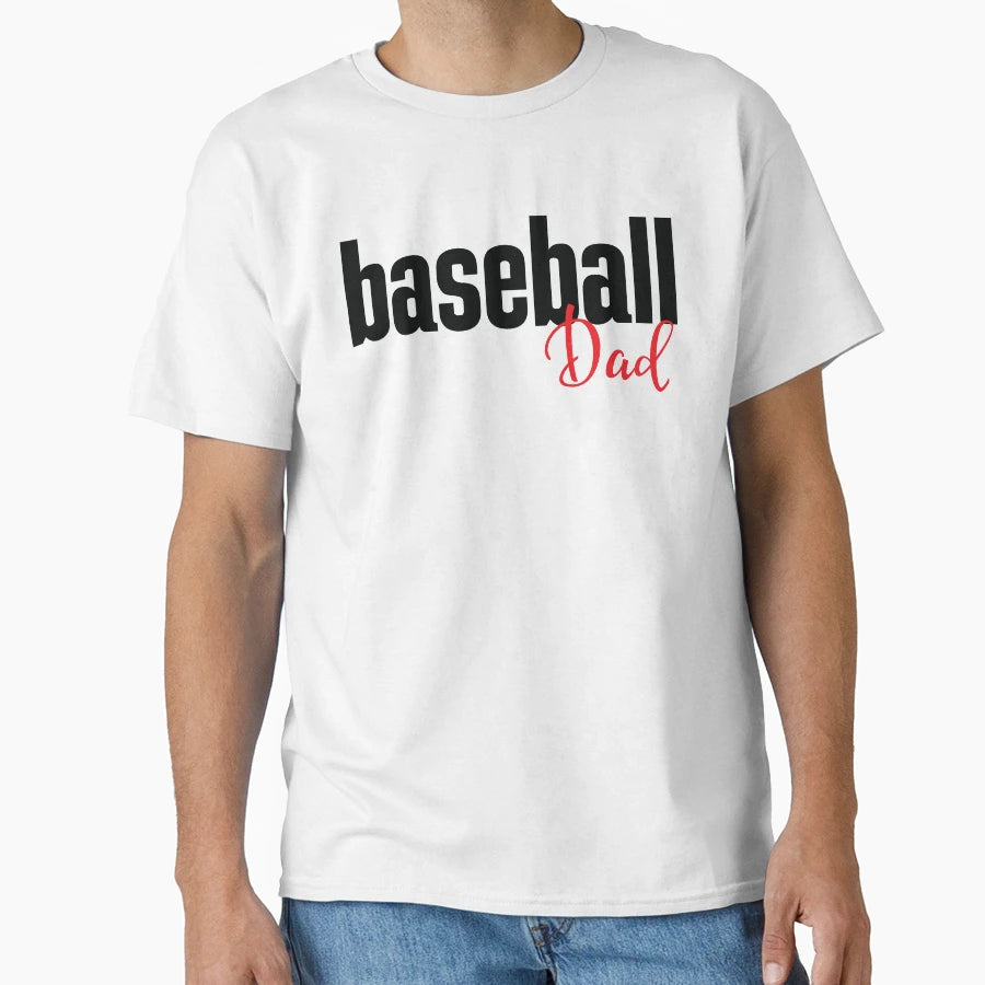 Baseball Dad T-Shirt - Minimalist Print Unisex - T-Shirt, Sweatshirt, Hoodie