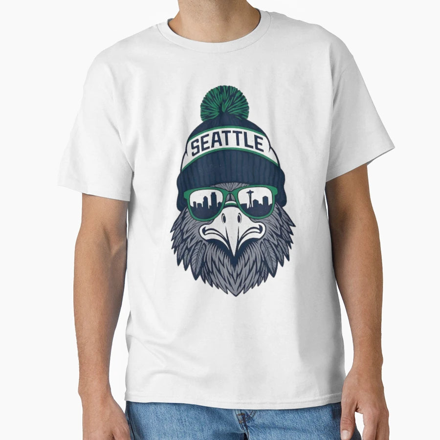 Seattle Football Mascot Seahawks T-Shirt - Casual Everyday Wear Men Women - T-Shirt, Sweatshirt, Hoodie