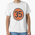 Mike Mussina 35 Jersey Number T-Shirt - Aesthetic Graphic for Adults - T-Shirt, Sweatshirt, Hoodie