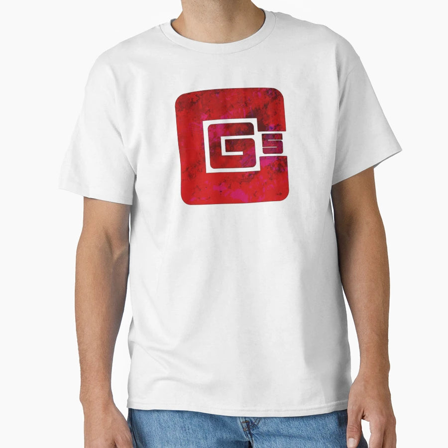Cg5 Red Grunge Textured Logo T-Shirt - Graphic Print Unisex - T-Shirt, Sweatshirt, Hoodie