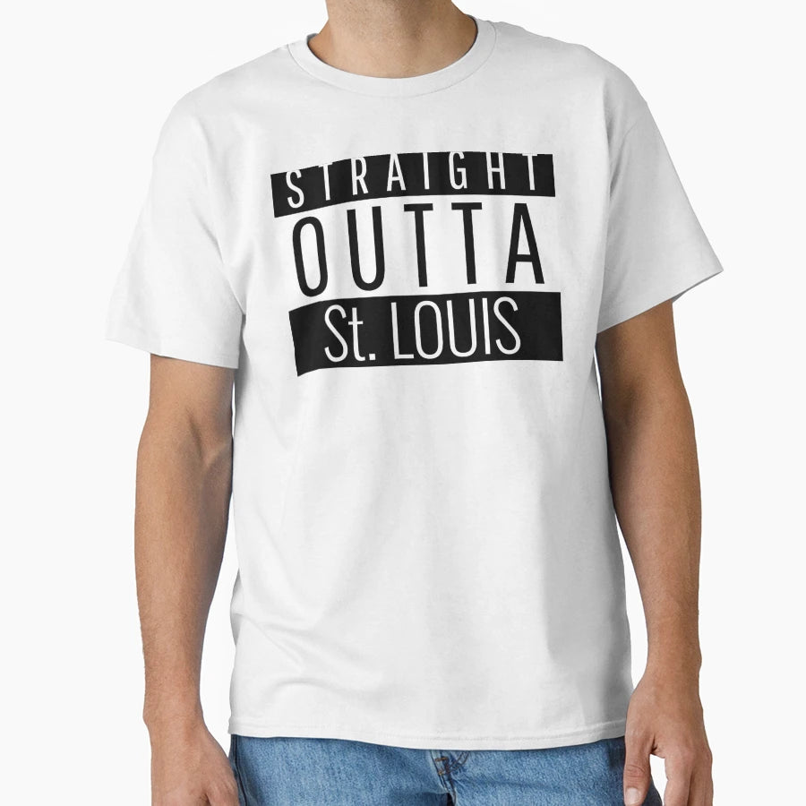 Straight Outta St Louis Missouri T-Shirt - Graphic Print Men Women - T-Shirt, Sweatshirt, Hoodie