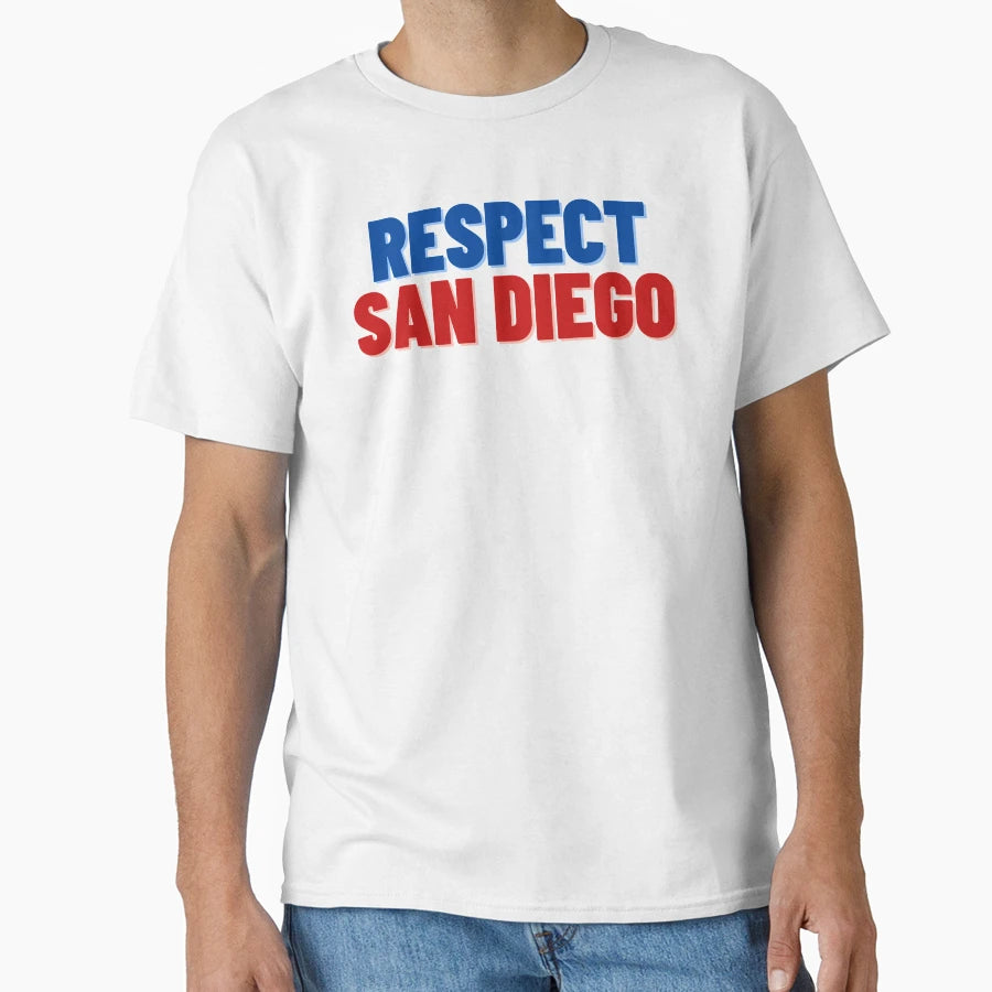 Respect San Diego T-Shirt - Trendy Graphic for Adults - T-Shirt, Sweatshirt, Hoodie