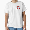 G Initial Letter Patch T-Shirt - Minimalist Print Men Women - T-Shirt, Sweatshirt, Hoodie
