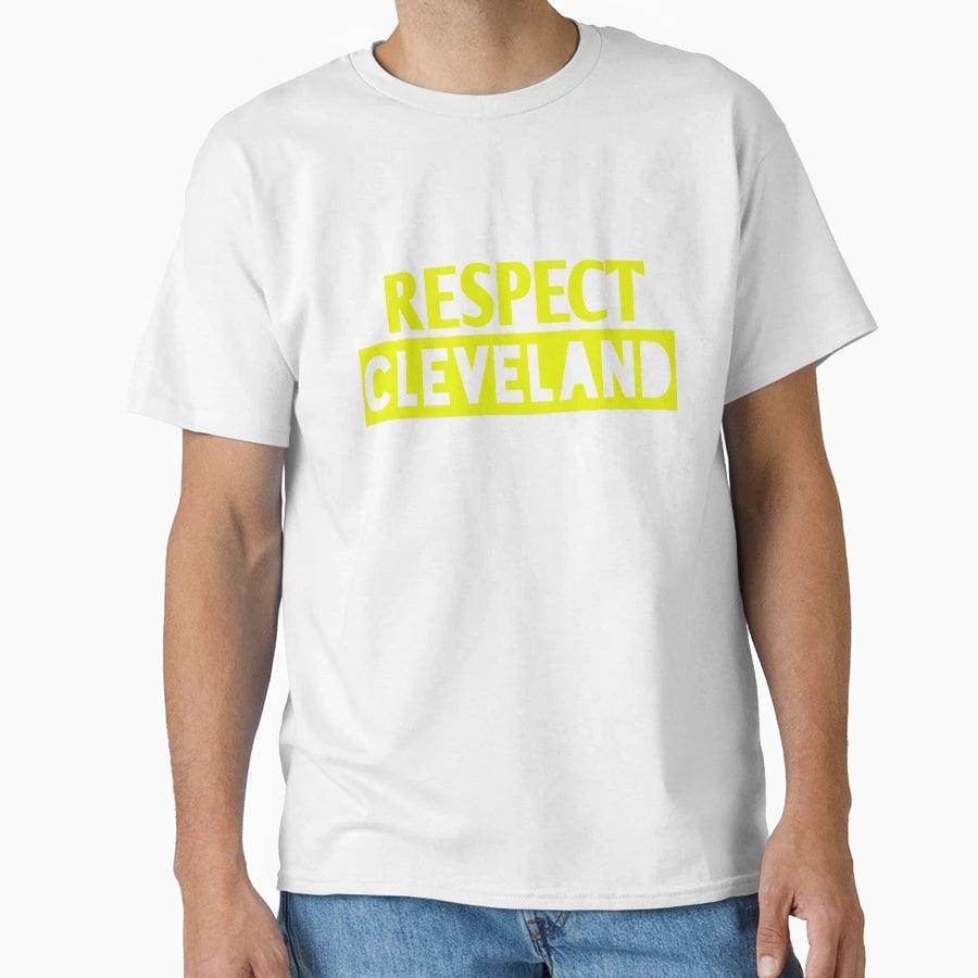 Respect Cleveland T-Shirt - Minimalist Print for Adults - T-Shirt, Sweatshirt, Hoodie
