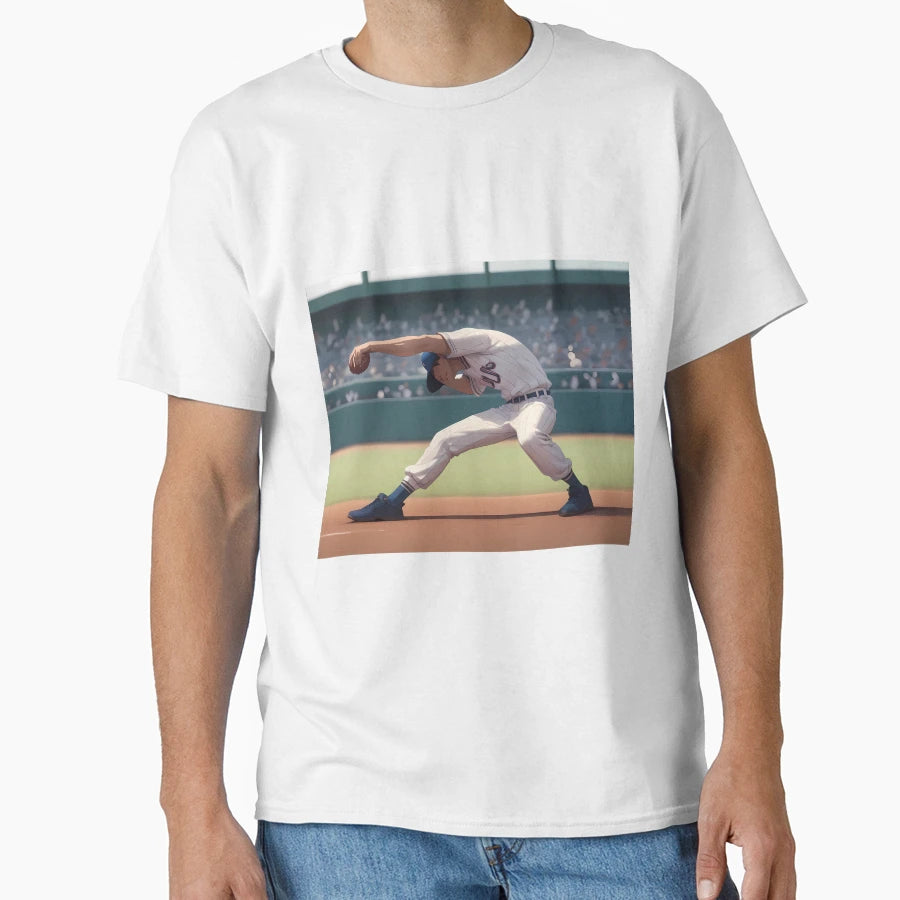 Baseball Dynamic Action Scenes Spirit T-Shirt - Minimalist Print Men Women - T-Shirt, Sweatshirt, Hoodie