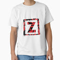Alphabets Doodle Jagged Color Zmycyc 1 T-Shirt - Unique Graphic for Adults - T-Shirt, Sweatshirt, Hoodie