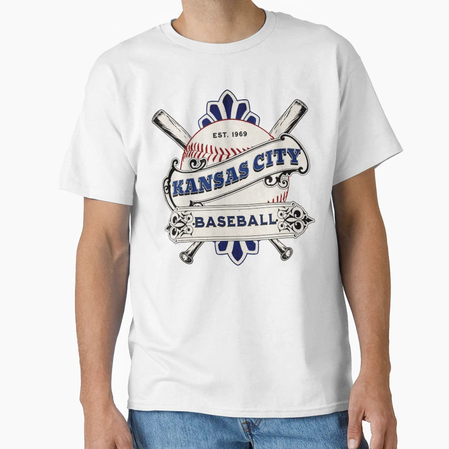Kansas City Baseball T-Shirt - Novelty Apparel for Adults - T-Shirt, Sweatshirt, Hoodie