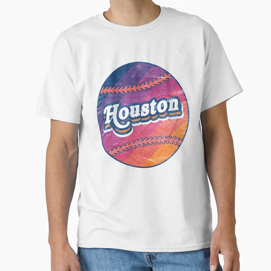 Houston Baseball T-Shirt - Aesthetic Graphic Unisex - T-Shirt, Sweatshirt, Hoodie