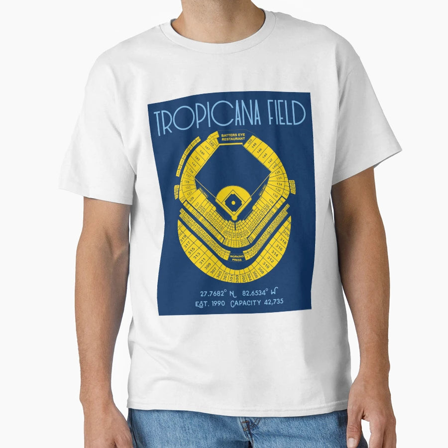 Tampa Bay Rays Tropicana Field Stadium T-Shirt - Aesthetic Graphic Unisex - T-Shirt, Sweatshirt, Hoodie