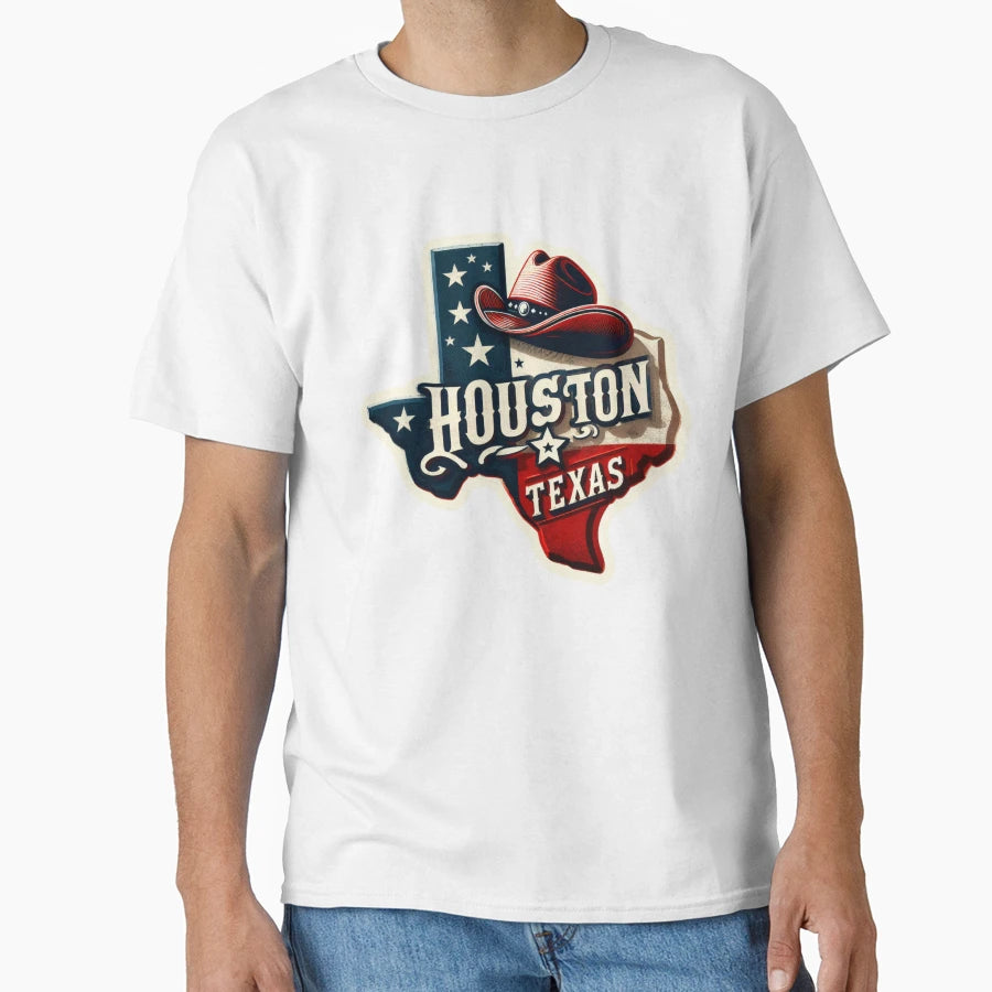 Houston Texast T-Shirt - Minimalist Print Men Women - T-Shirt, Sweatshirt, Hoodie