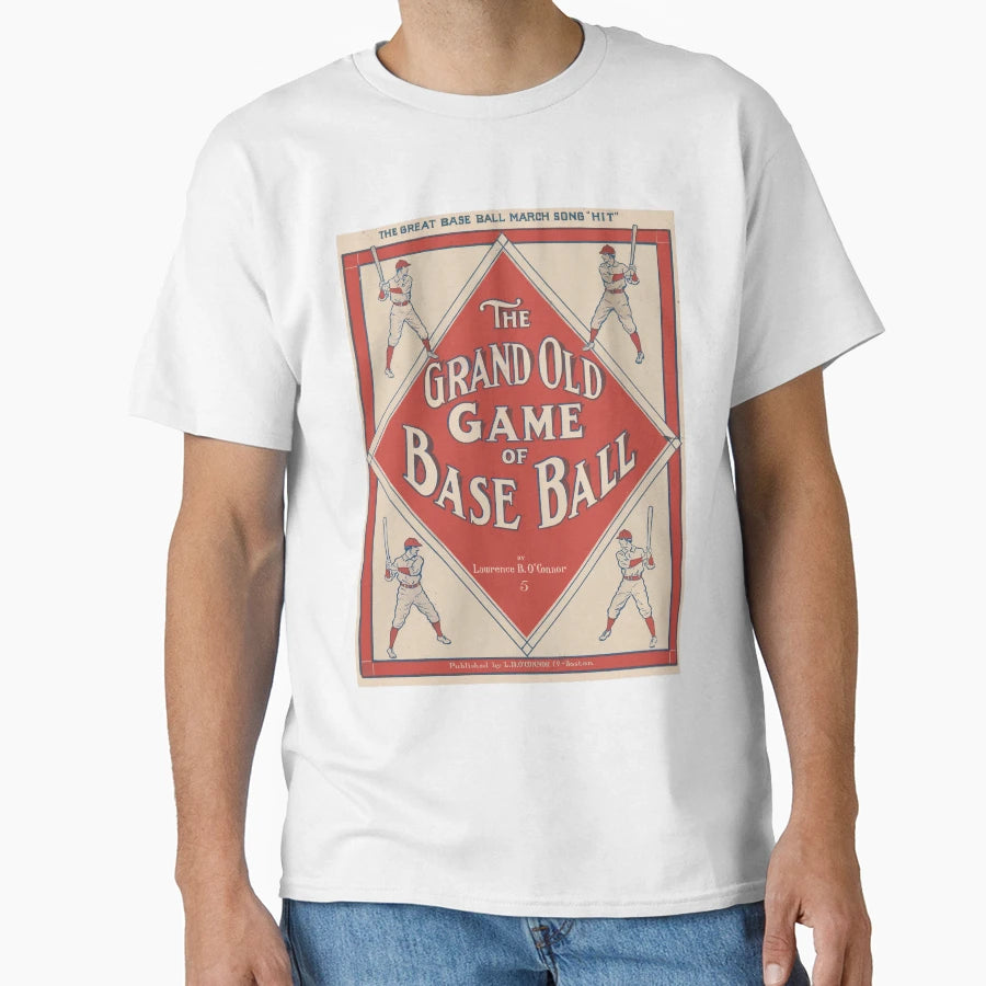 Grand Old Game Base Ball Baseball T-Shirt - Fun Novelty Design Unisex - T-Shirt, Sweatshirt, Hoodie