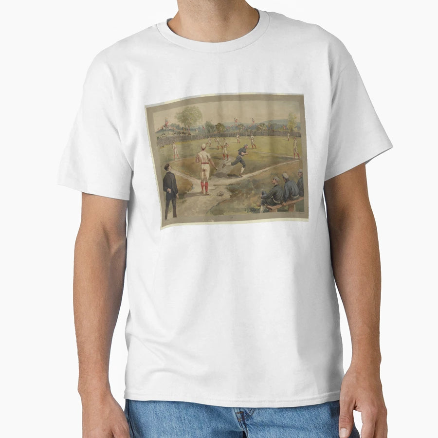 Early Baseball Scene T-Shirt - Unique Graphic Unisex - T-Shirt, Sweatshirt, Hoodie