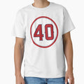 Troy Percival 40 Jersey Number T-Shirt - Trendy Graphic for Adults - T-Shirt, Sweatshirt, Hoodie