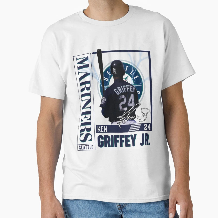 Ken Griffey Jr Seattle Baseball Legend T-Shirt - Graphic Print Men Women - T-Shirt, Sweatshirt, Hoodie