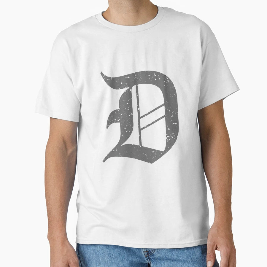 Calligraphic Capital Letter D Grunge T-Shirt - Aesthetic Graphic Unisex - T-Shirt, Sweatshirt, Hoodie