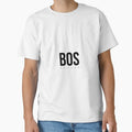 Bos Boston Airport Code T-Shirt - Graphic Print Men Women - T-Shirt, Sweatshirt, Hoodie
