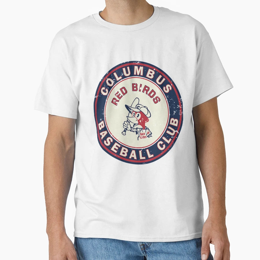 Columbus Red Birds Defunct Baseball T-Shirt - Fun Novelty Design Men Women - T-Shirt, Sweatshirt, Hoodie