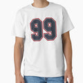 99 Navy Grey Red Sports Number Ninety T-Shirt - Streetwear Style Men Women - T-Shirt, Sweatshirt, Hoodie