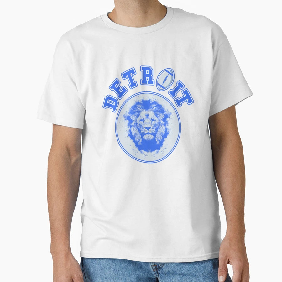 Detroit Football Michigan Lion Fan T-Shirt - Novelty Apparel Men Women - T-Shirt, Sweatshirt, Hoodie