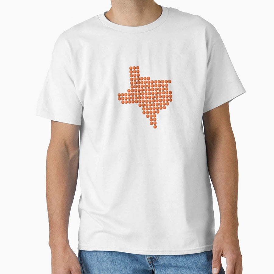 Texas Basketball Fill T-Shirt - Trendy Graphic Men Women - T-Shirt, Sweatshirt, Hoodie