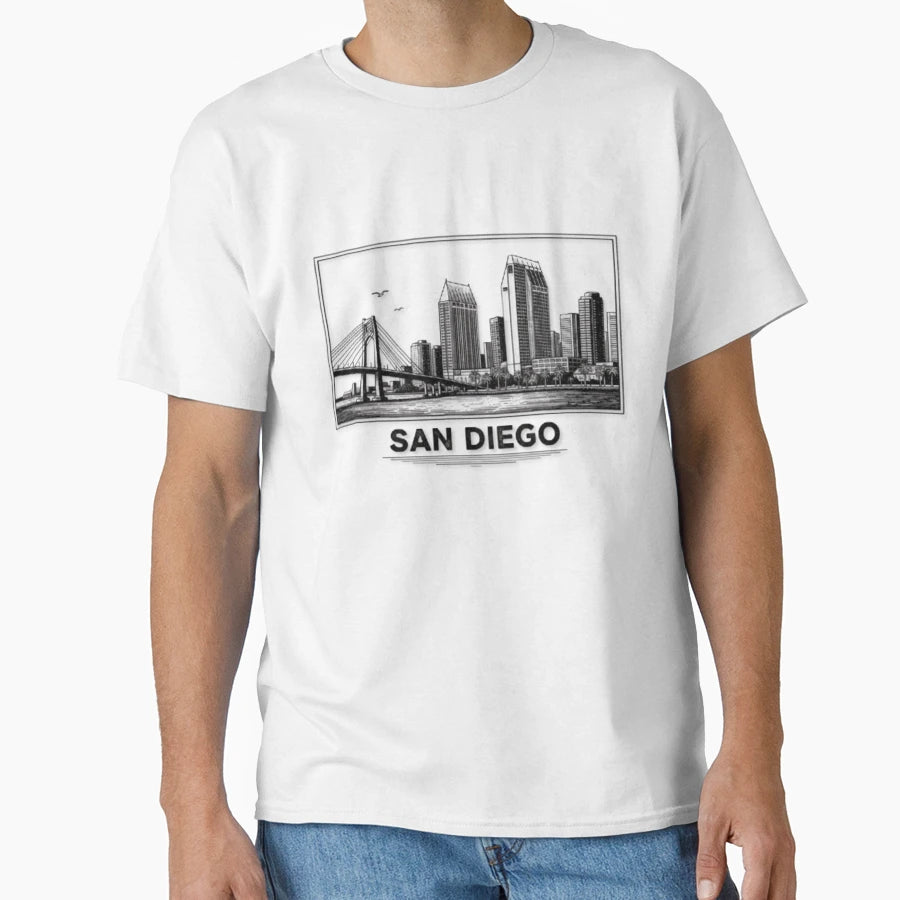 San Diego T-Shirt - Minimalist Print Men Women - T-Shirt, Sweatshirt, Hoodie