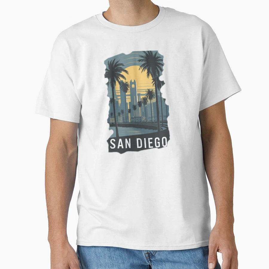 San Diego Califronia T-Shirt - Aesthetic Graphic for Adults - T-Shirt, Sweatshirt, Hoodie
