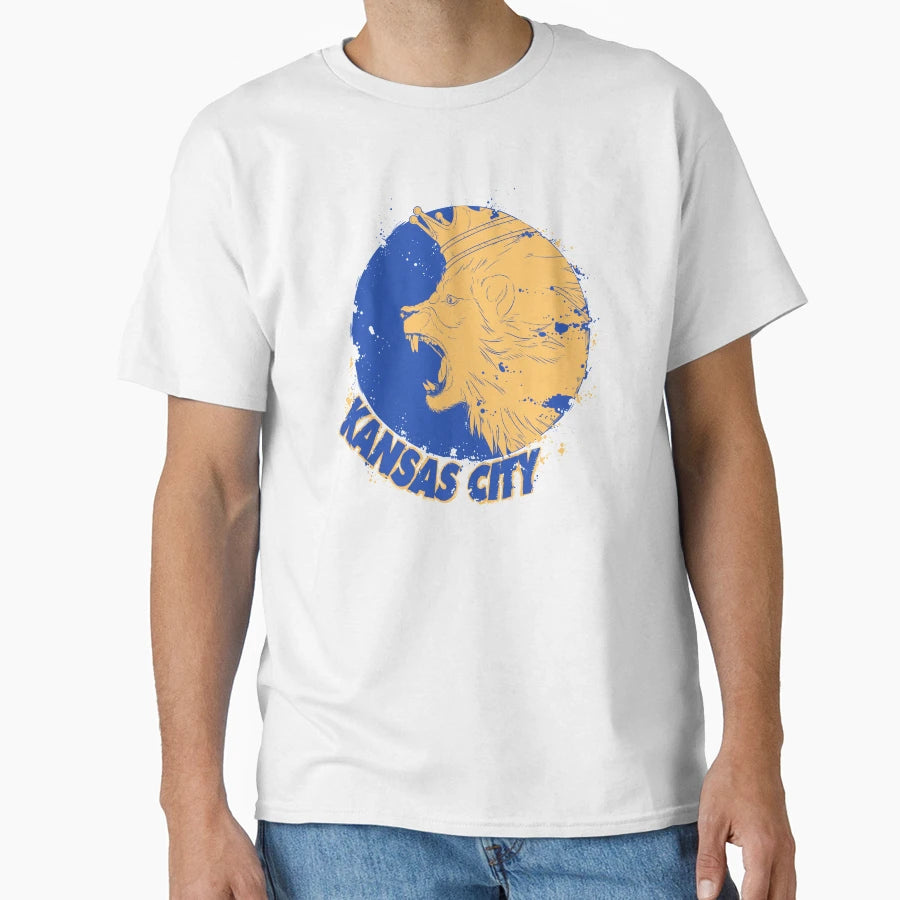 Kansas City Crowned Lion T-Shirt - Unique Graphic Unisex - T-Shirt, Sweatshirt, Hoodie
