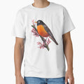 American Robin Bird T-Shirt - Trendy Graphic Unisex - T-Shirt, Sweatshirt, Hoodie