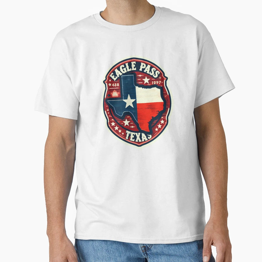 Eagle Pass Texas T-Shirt - Minimalist Print for Adults - T-Shirt, Sweatshirt, Hoodie
