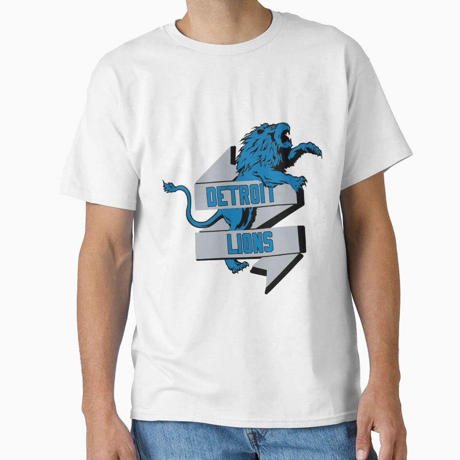 Art Detroit Lions T-Shirt - Minimalist Print Unisex - T-Shirt, Sweatshirt, Hoodie
