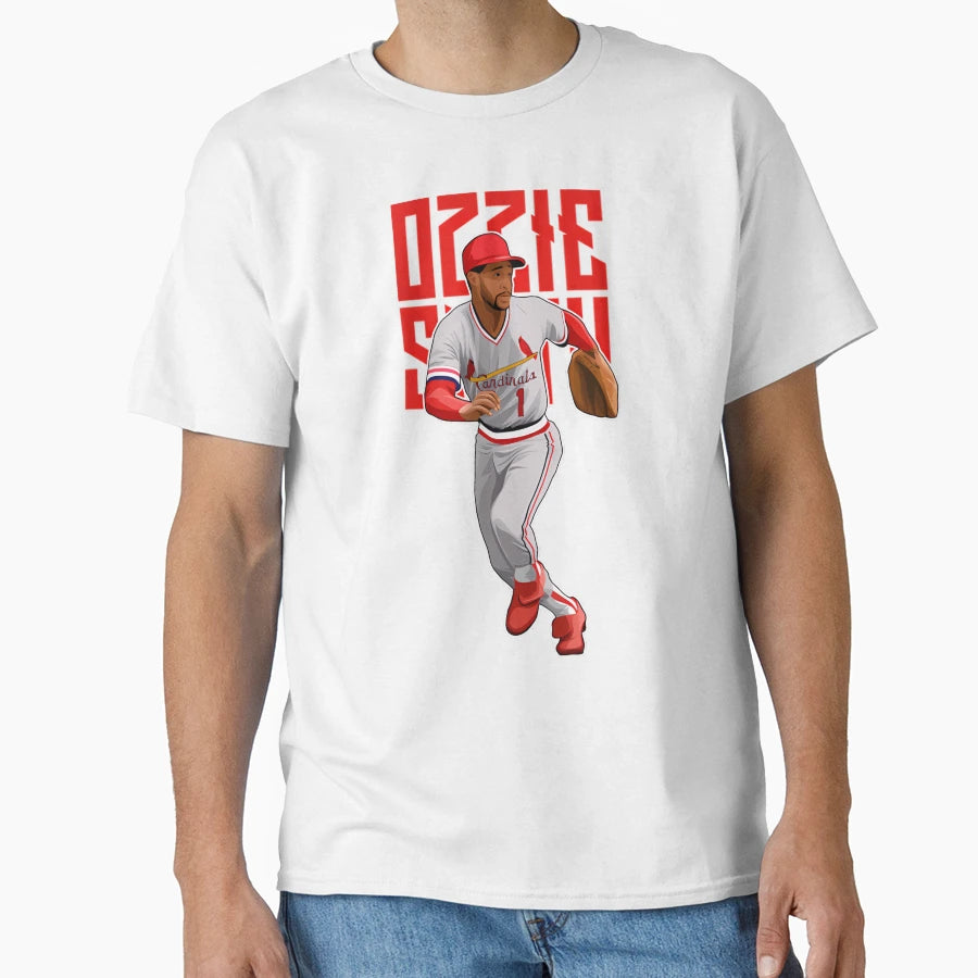 Ozzie Smith Circa 1987 Bold T-Shirt - Trendy Graphic for Adults - T-Shirt, Sweatshirt, Hoodie