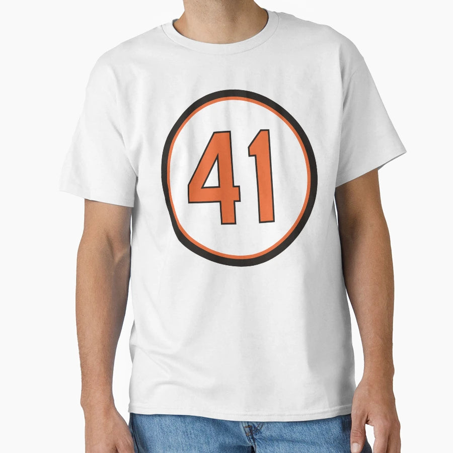 Kevin Brown 41 Jersey Number T-Shirt - Trendy Graphic Unisex - T-Shirt, Sweatshirt, Hoodie