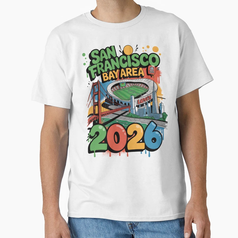 San Francisco Bay Area Golden Gate Stadium T-Shirt - Unique Graphic Unisex - T-Shirt, Sweatshirt, Hoodie