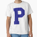Alphabet Blue P Sports Letter P T-Shirt - Fun Novelty Design Unisex - T-Shirt, Sweatshirt, Hoodie