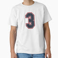 3 Navy Grey Red Sports Number Three T-Shirt - Fun Novelty Design for Adults - T-Shirt, Sweatshirt, Hoodie