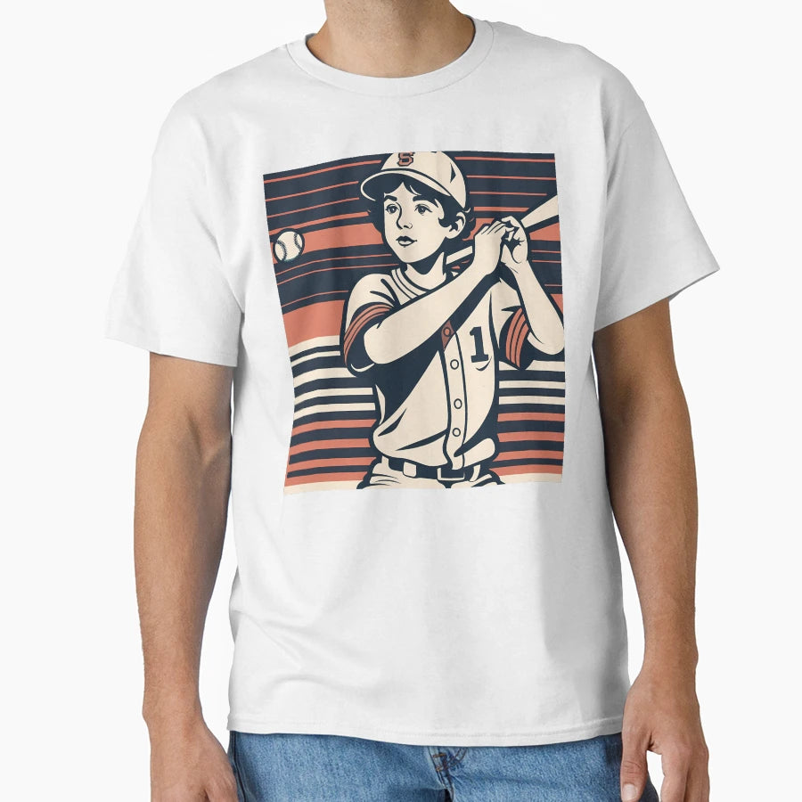 Relive Magic Baseball Digital Art T-Shirt - Minimalist Print for Adults - T-Shirt, Sweatshirt, Hoodie