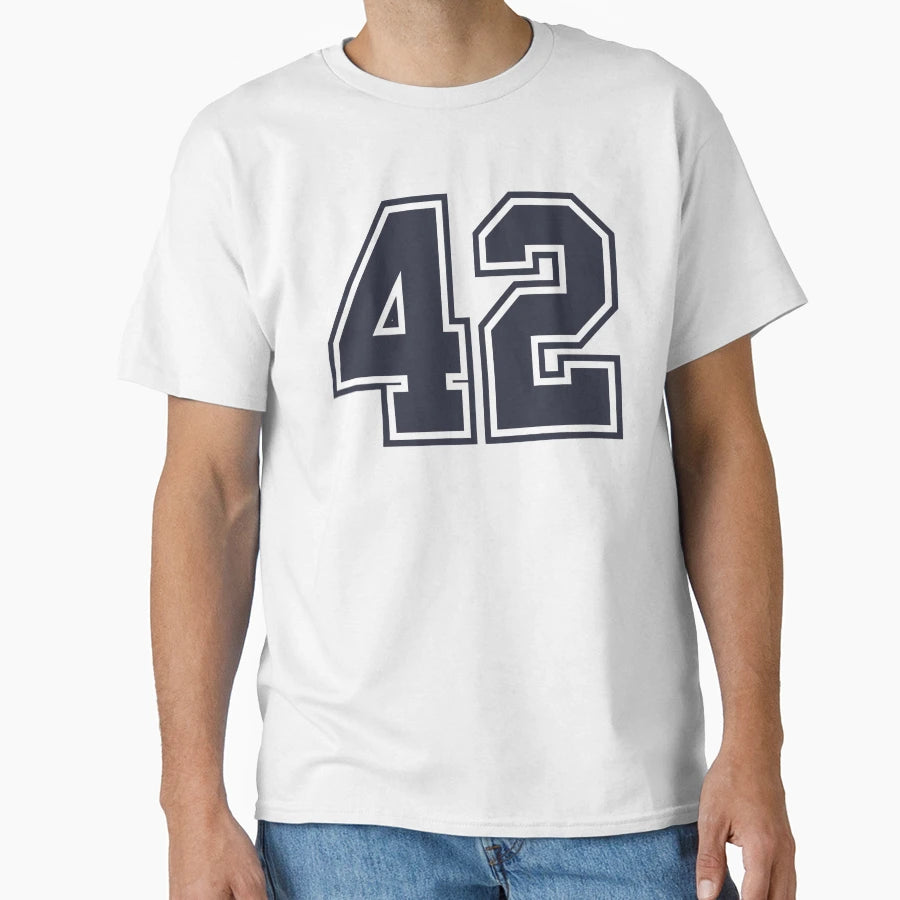 42 Sports Number Fourty Two T-Shirt - Custom Art Print for Adults - T-Shirt, Sweatshirt, Hoodie