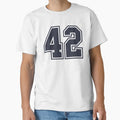 42 Sports Number Fourty Two T-Shirt - Custom Art Print for Adults - T-Shirt, Sweatshirt, Hoodie