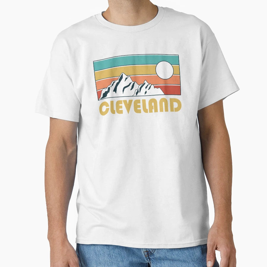 Cleveland Cleveland Ohio Mountain Souvenir T-Shirt - Trendy Graphic Unisex - T-Shirt, Sweatshirt, Hoodie