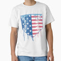 Baseball Drip Ice Cream Patriotic T-Shirt - Graphic Print Men Women - T-Shirt, Sweatshirt, Hoodie