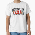 Houston Texas Lone Star T-Shirt - Novelty Apparel for Adults - T-Shirt, Sweatshirt, Hoodie