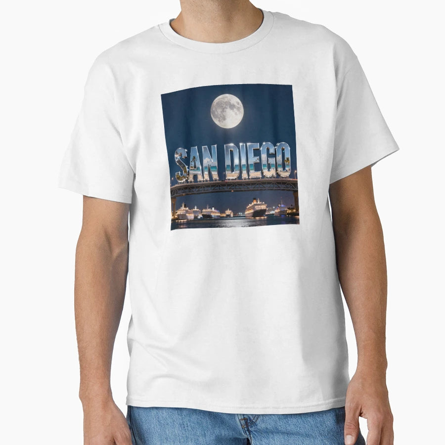 San Diego Harbour T-Shirt - Unique Graphic for Adults - T-Shirt, Sweatshirt, Hoodie