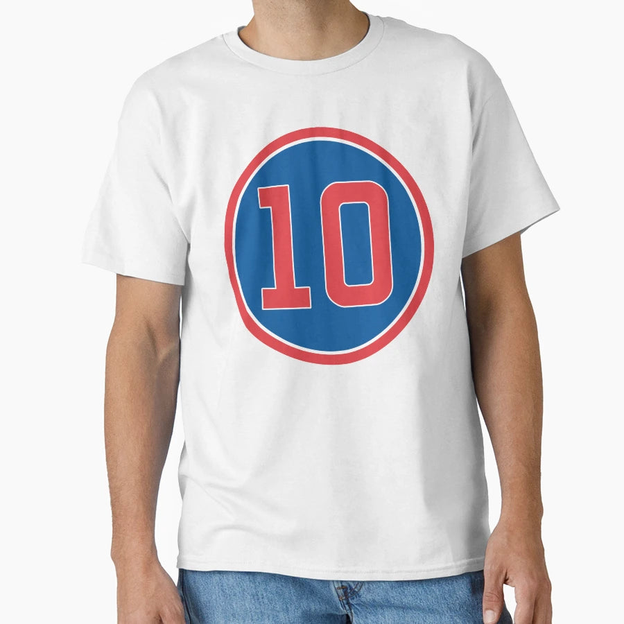 Ron Santo 10 Jersey Number T-Shirt - Casual Everyday Wear Unisex - T-Shirt, Sweatshirt, Hoodie