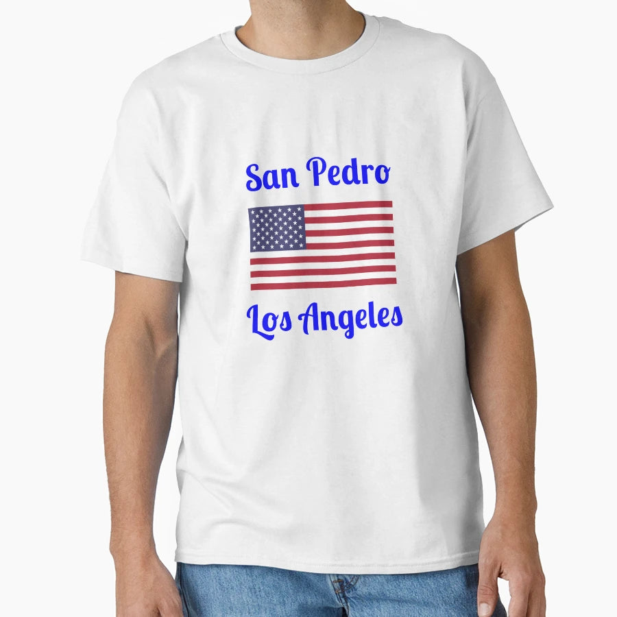 San Pedro Los Angeles Stylish Prints T-Shirt - Minimalist Print for Adults - T-Shirt, Sweatshirt, Hoodie