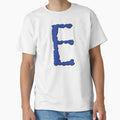 E Letter Letter E T-Shirt - Custom Art Print for Adults - T-Shirt, Sweatshirt, Hoodie