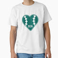 Seattle Baseball Heart And Stitches T-Shirt - Fun Novelty Design Unisex - T-Shirt, Sweatshirt, Hoodie